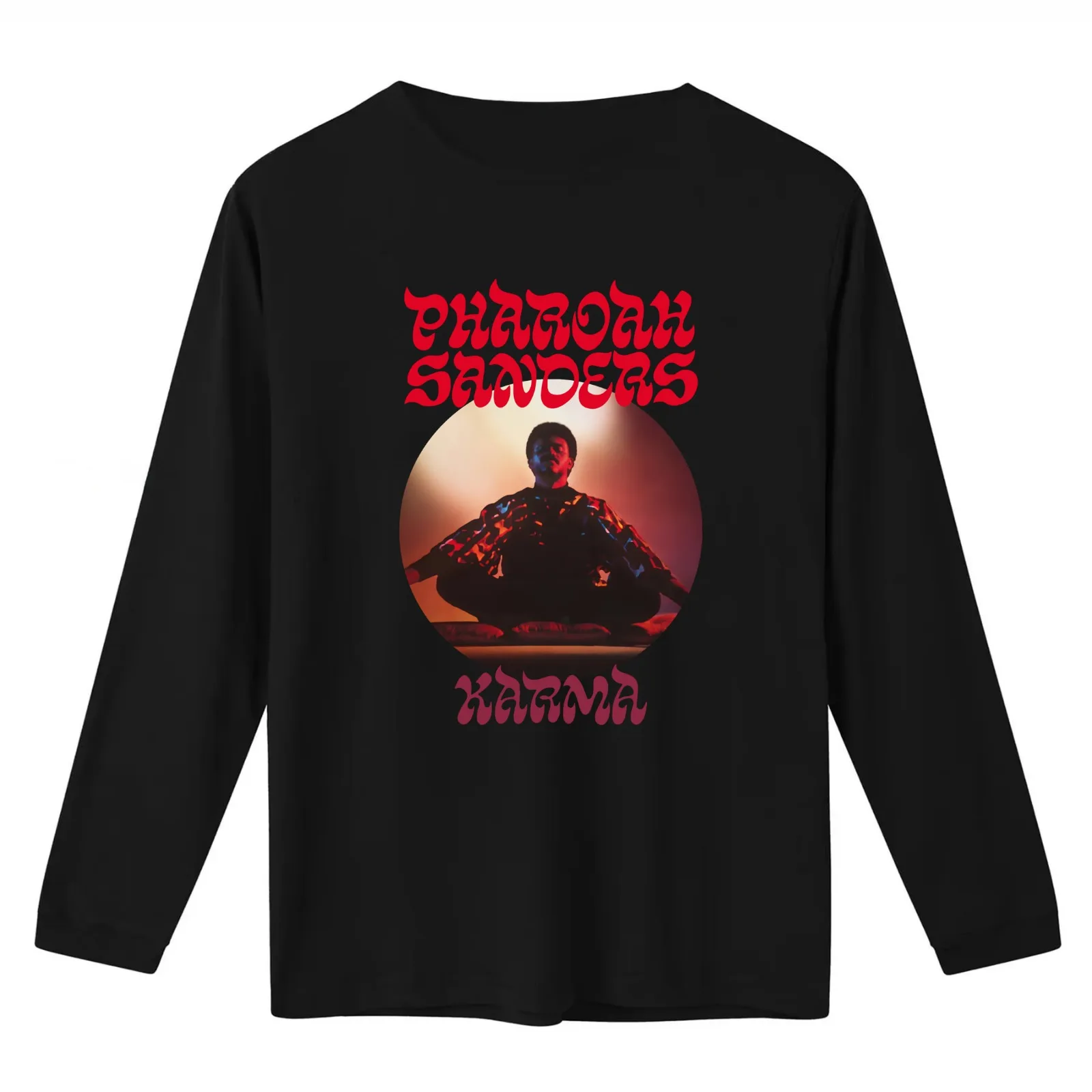 PHAROAH SANDERS - KARMA T-Shirt Summer Casual Cotton Tee Oversized Streetwear Tops Vintage Graphic Print Unisex Men Women