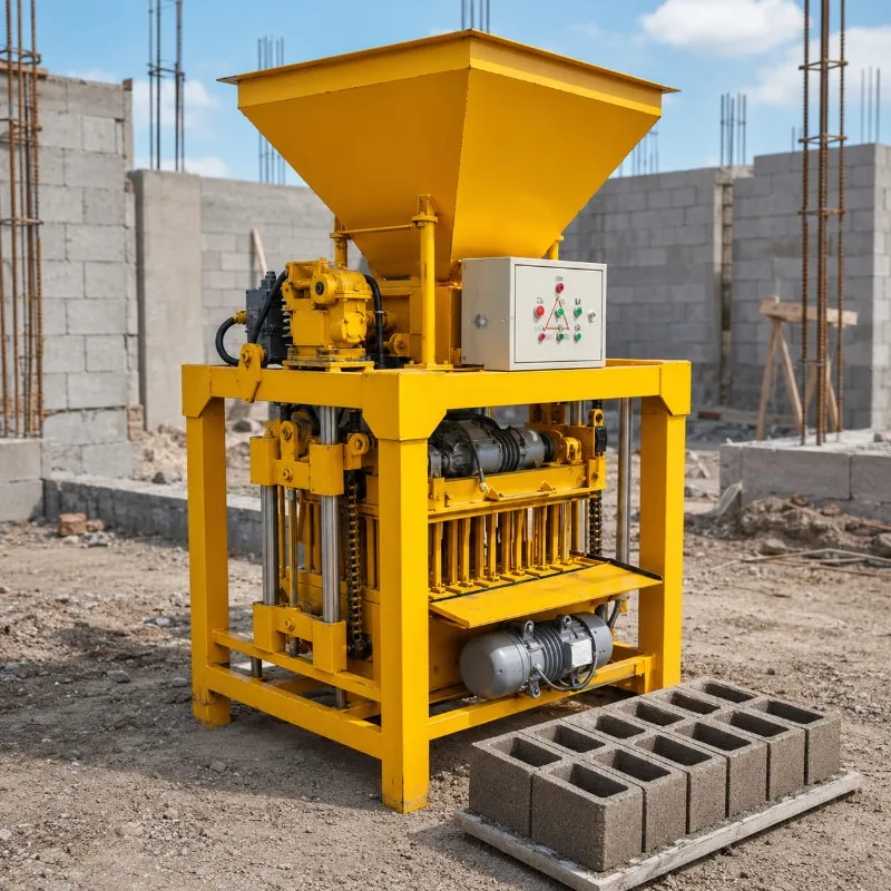 Block Brick Making Machine Cement Block Maker with Customized Mold Manual Operation for Building Site Work