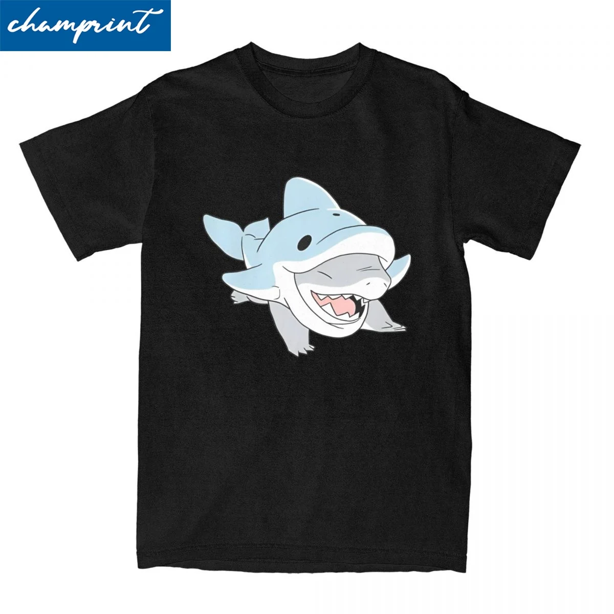 Dolphin Jeff! T-Shirts for Men Women Jeff The Landshark Funny Pure Cotton Tees O Neck Short Sleeve T Shirts Classic Tops