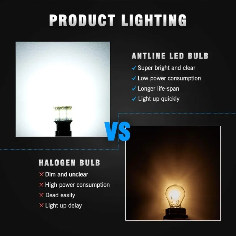 ملحقات لمبة LED البحرية Antline RV، 12V BA15S 1156 1141 والمزيد، مجموعة قيمة مكونة من 20 قطعة مع شريحة 50-SMD 3014 لإضاءة القبة الداخلية #3