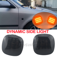 2PCS For SKODA Fabia 6Y 5J MK2 Octavia 1U A4 MK1 Rapid NH3 Roomster 5J Superb 3U LED Dynamic Side Marker Turn Signal Light