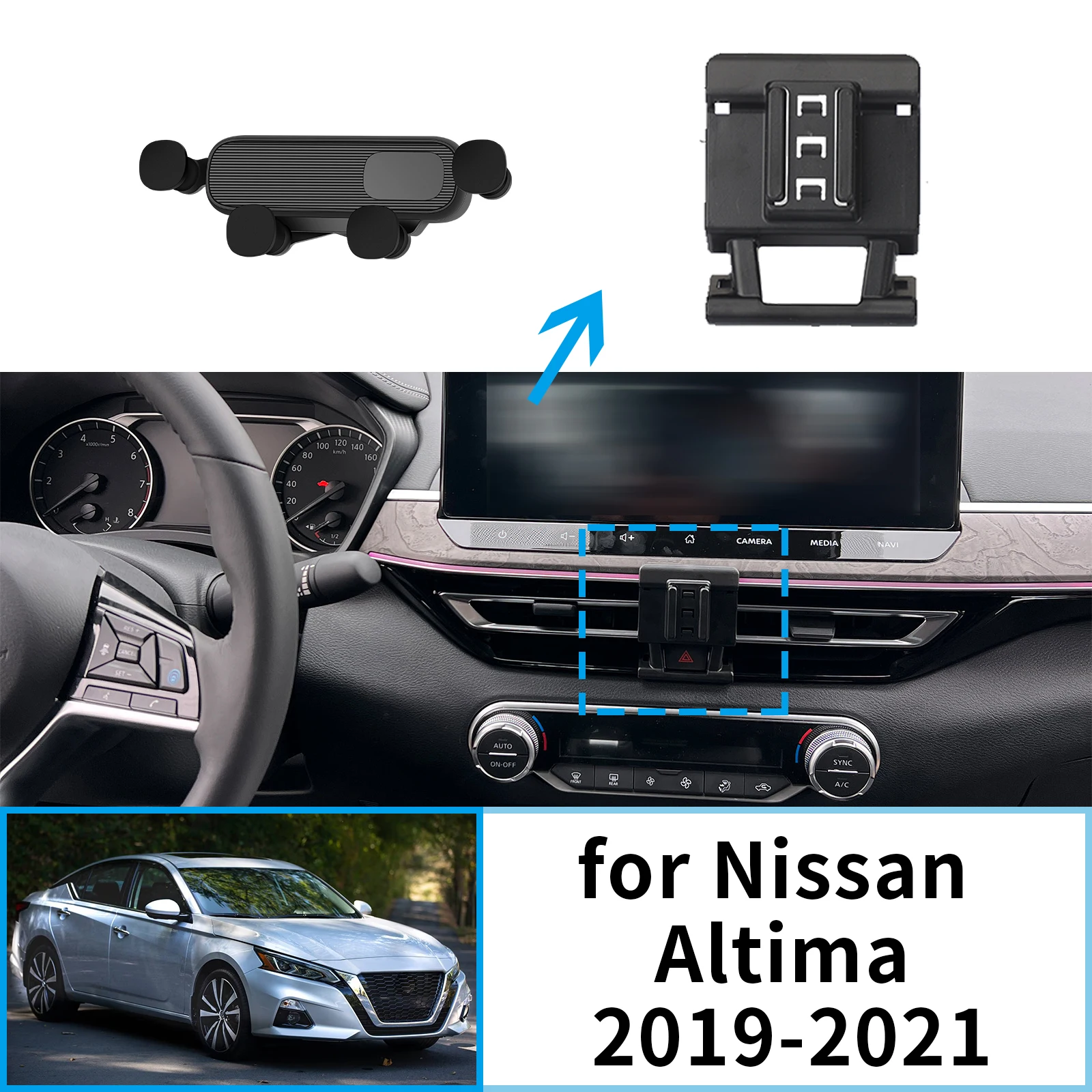 

for Nissan ALTIMA Teana Altima L34 2019 2020 2021 Car Mobile Phone Holder Stand Auto Accessories GPS Bracket Navigation