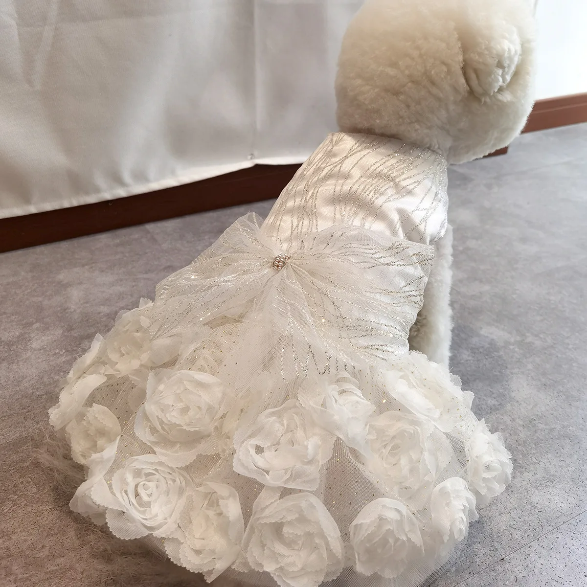 Dog Dress for Small Dogs Prom Party Princess Wedding Dresses Luxury Design Girl Dog Clothes Pomeranian Puppy Cat Costume Outfits