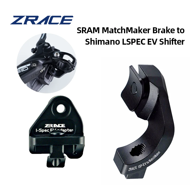 ZRACE Bicycle Brake Caliper Mounting Adapter for SRAM MatchMaker Shifter Mount To Shimano I-SPEC EV Adapter Disc Brake Bike Part