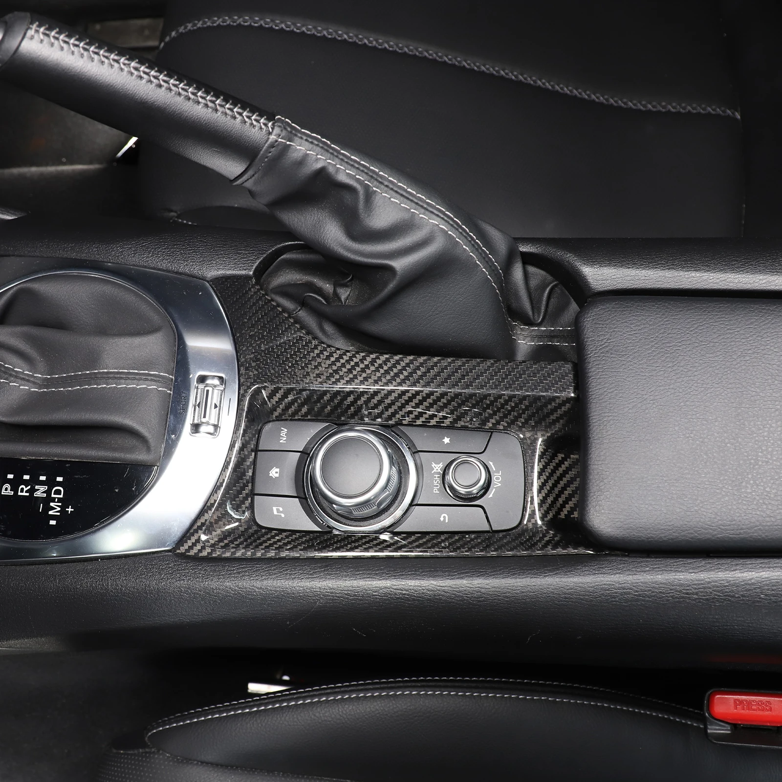 

Suetlcoity Real carbon fibre For Mazda MX-5 MX5 ND 16-24 Dashboard Console Gear Shift Panel Cover air outlet Trim Stickers