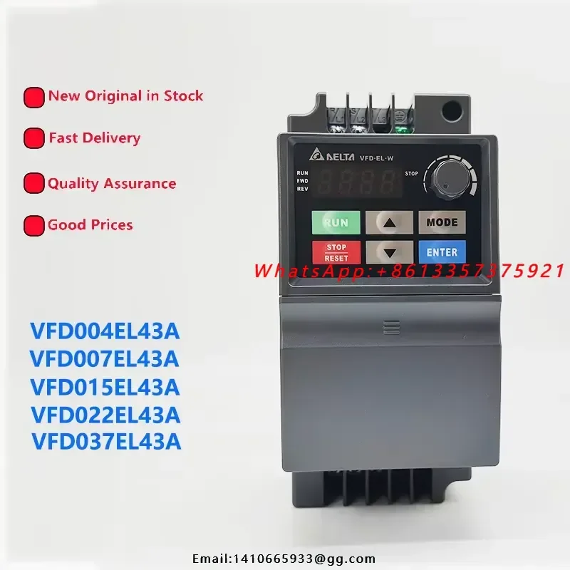 VFD-EL New Single Phase 400W 220V Compact AC Motor Drive Inverter for Industrial Compressor