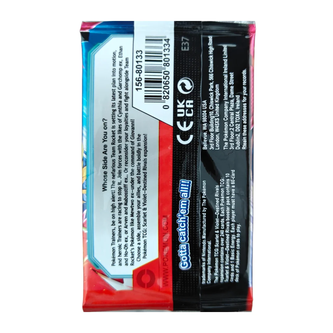 Pokémon Destined Rivals Booster Display Box Englische Version Versiegelte Sammelkartenspiel-Packs Sammelkarten für Fans-Sammlung – Detail 6
