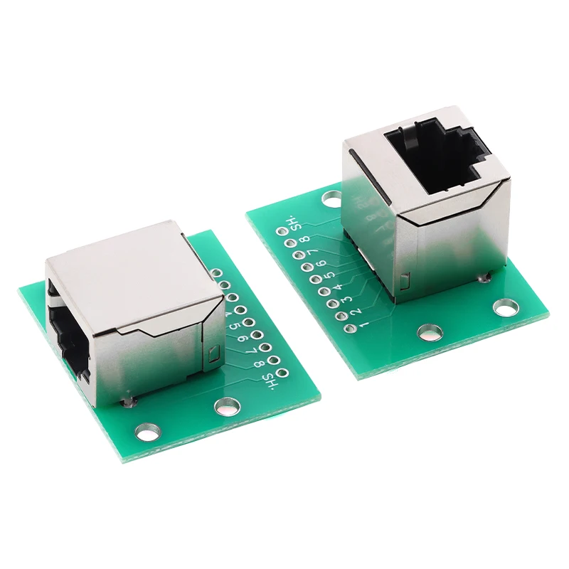 10 szt./1 szt. Płytka adaptera RJ45 do modułowego złącza Ethernet XH2.54, adapter interfejsu sieciowego + płytka breakout + listwa kołkowa