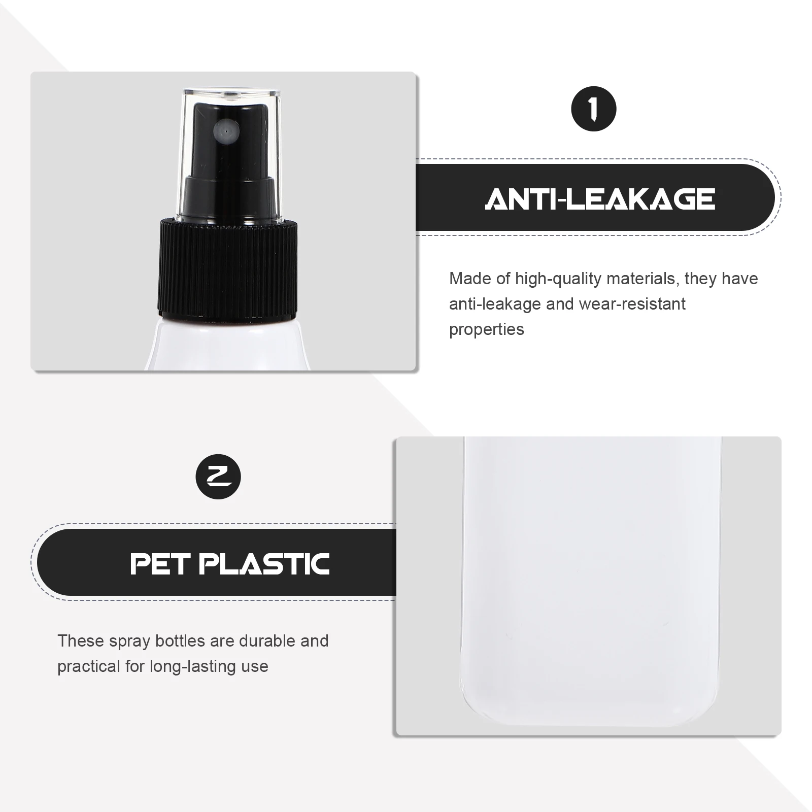 

10pcs Spray Refillable Lotion Storage Portable Travel Dispensing Bottles Empty Bottles Transparent Small Watering Can
