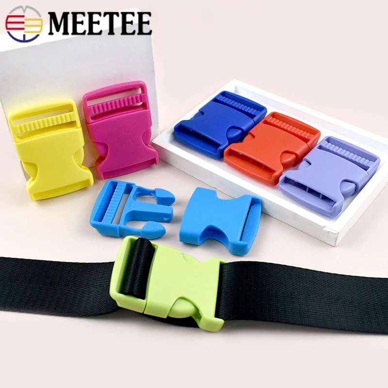 

10/20Pcs Meetee 10-38mm Plastic Side Buckles Quick Release Buckle Backpack Strap Adjust Clasp Dog Collar Clasps Sewing Accessory