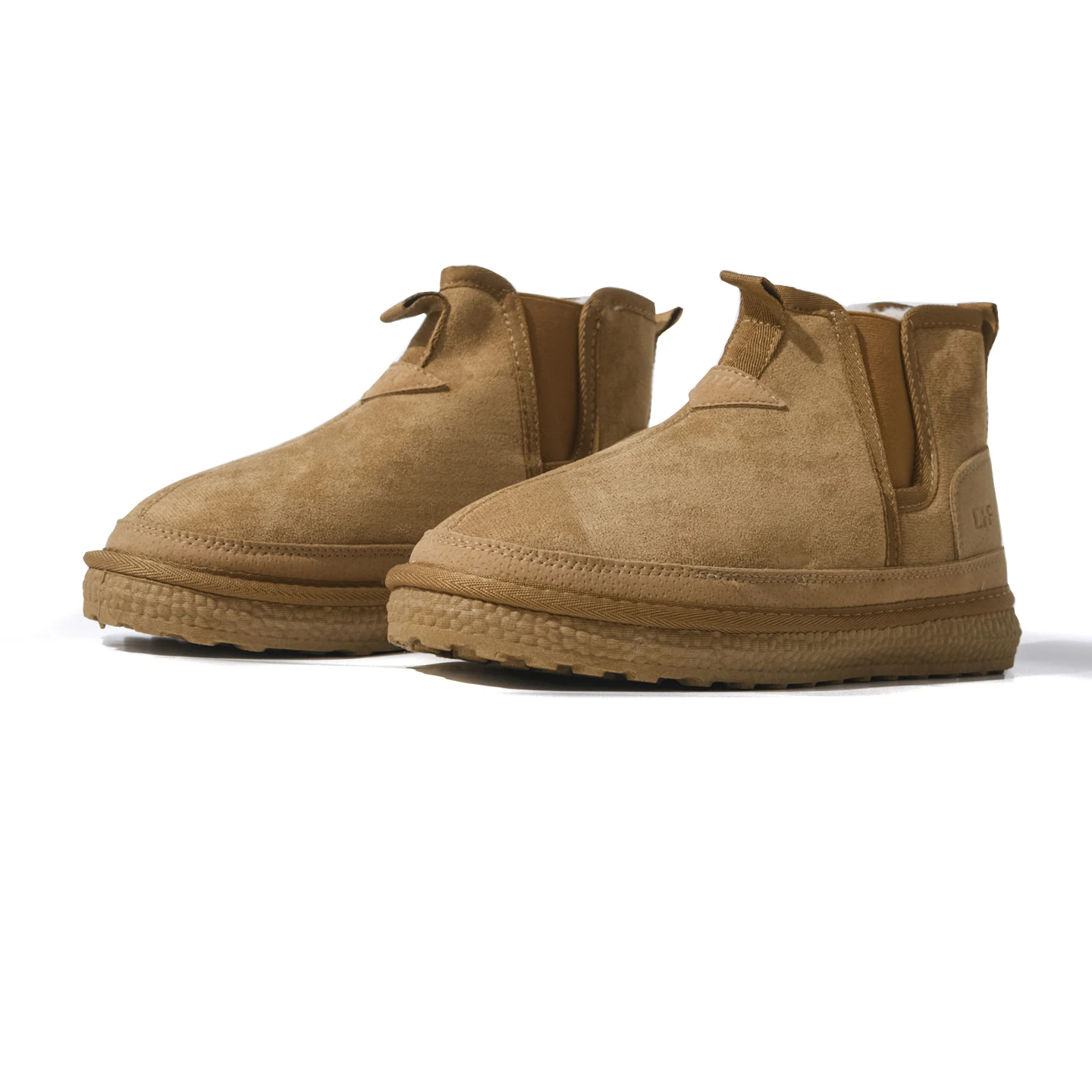 

Warm Fleece Lined Mid-Cut Snow Boots Casual Men's Shoes High Cost Performance Thickened Winter Cotton Shoes Comfortable Leisu...