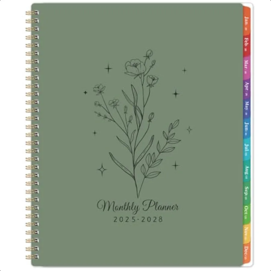

20252028 Planner Monthly Planner 20252028 from July 2025 to June 2028 8.5 x 11 3 Years Calendar with Monthly Tabs and Back Pock