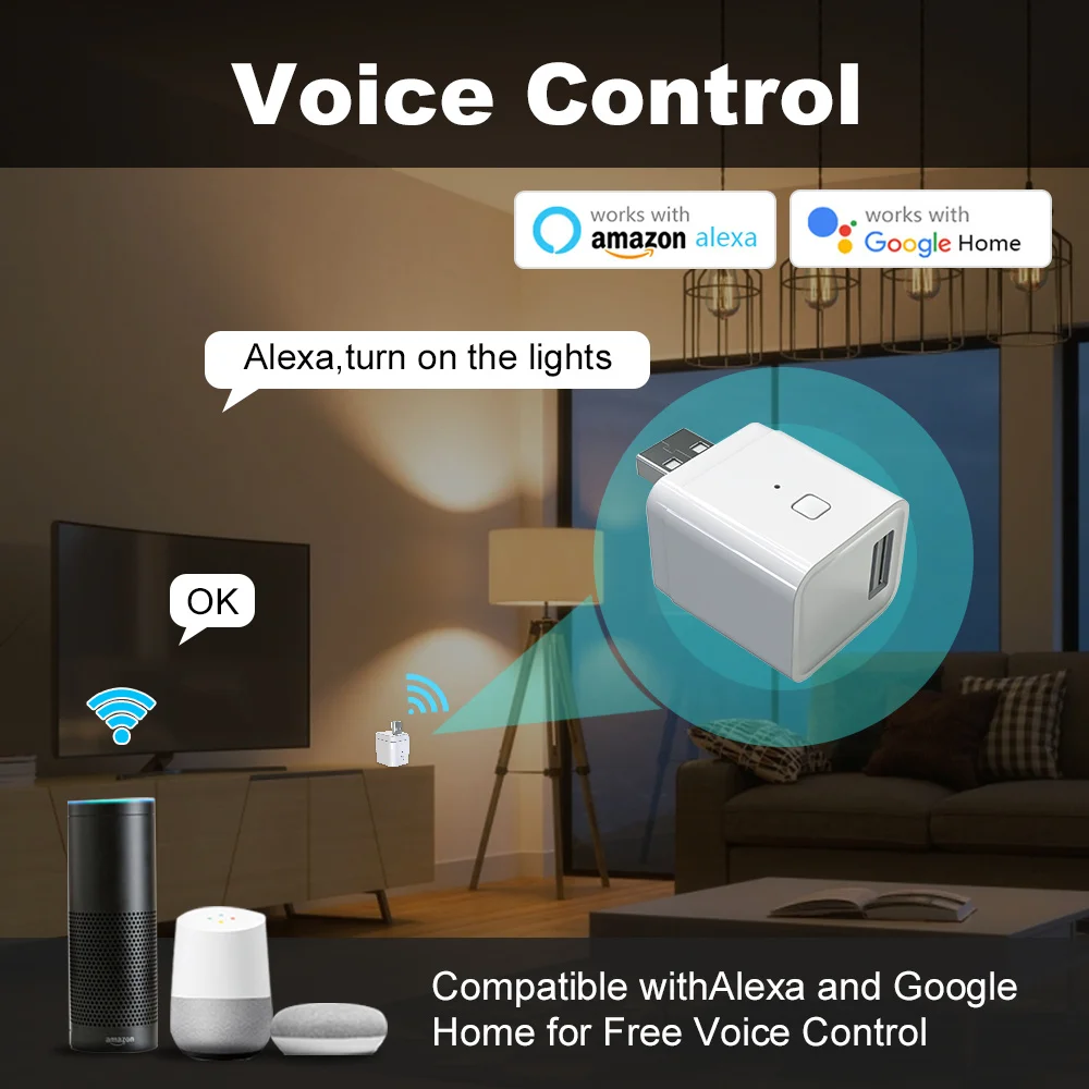 Tuya ZigBee Smart USB Multi-mode Gateway &Bluetooth Wireless Hub Control Smart Home Control Compatible with Alexa Google Home