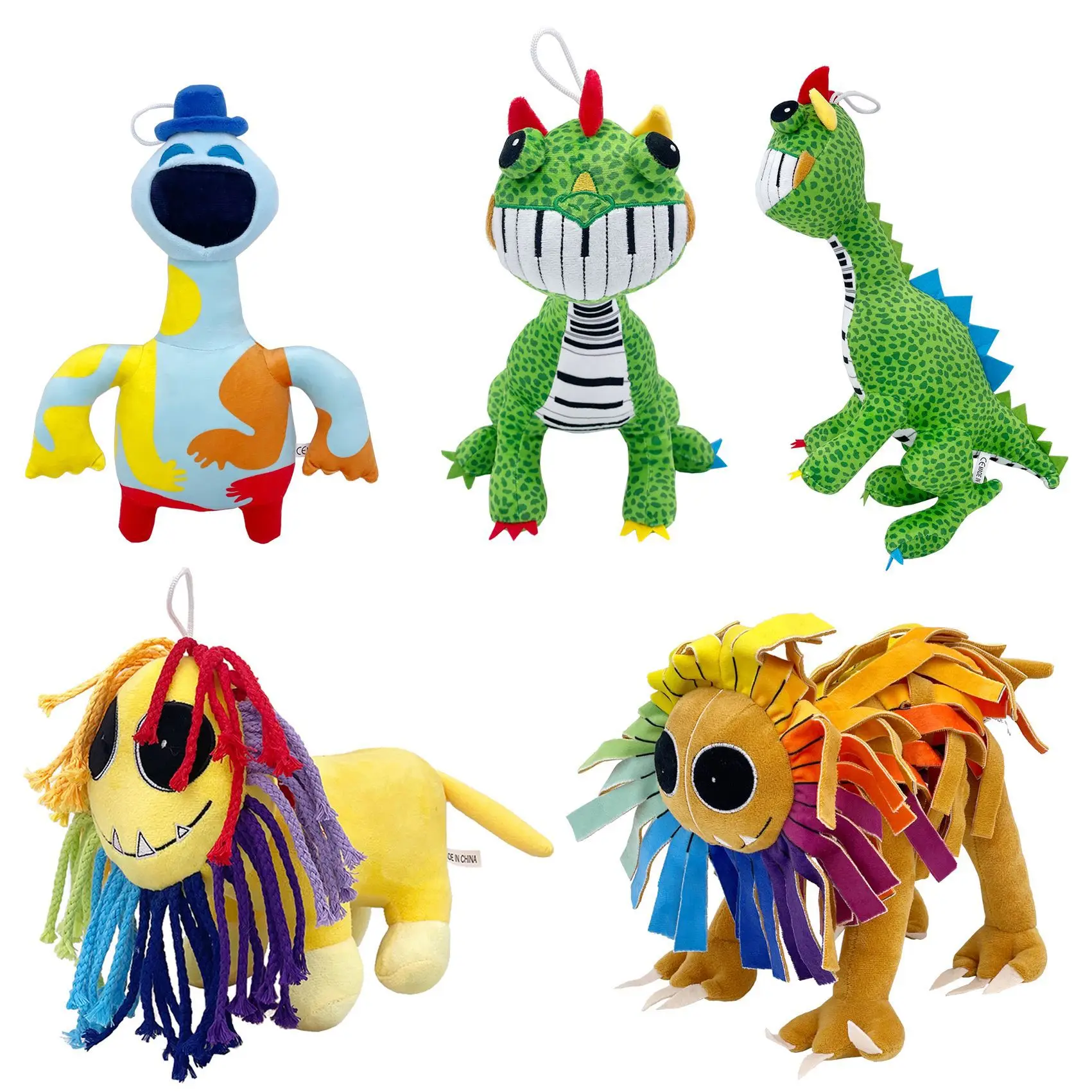 30cm pianosaurus jingle brinquedo de pelúcia dos desenhos animados pesadelo criaturas jogo yarabys leão plushie macio recheado travesseiro boneca brinquedo para crianças