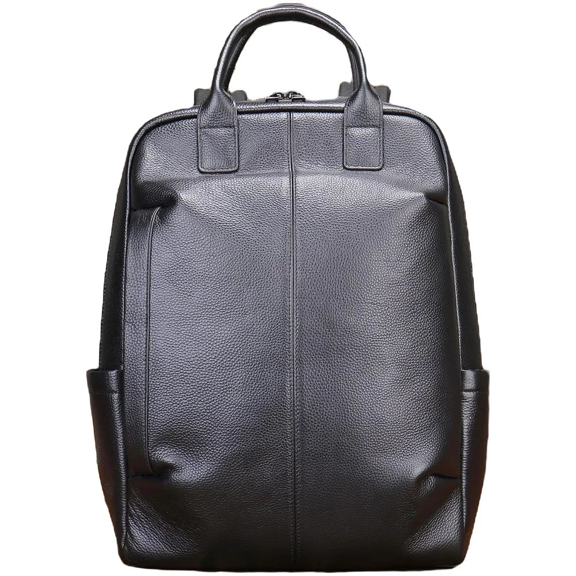 2027 New Fashion Brand Cow Genuine Leather Men Backpacks Real Natural Leather Student Backpack Boy Luxury Computer Laptop Bag
