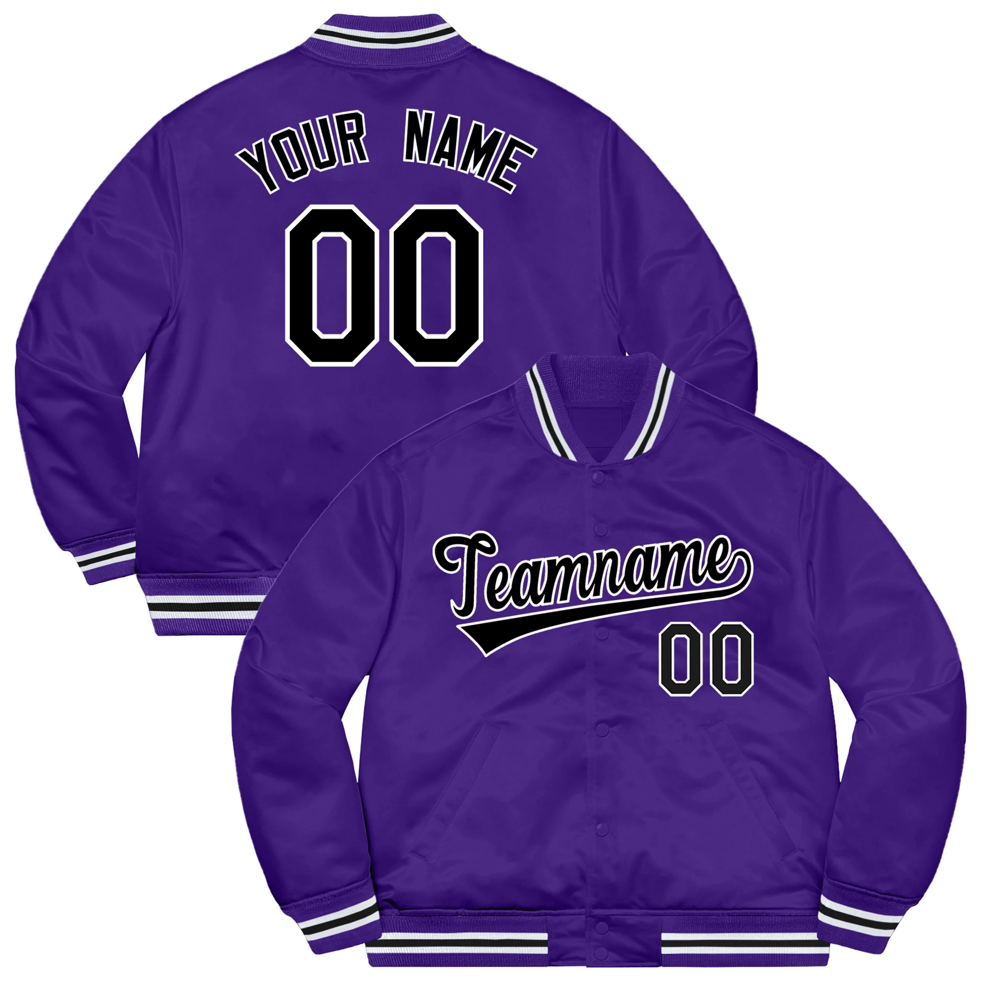 

Custom Men Baseball Jacket Casual Sweatshirt Letterman Bomber Coats Stitched Name Number Coat