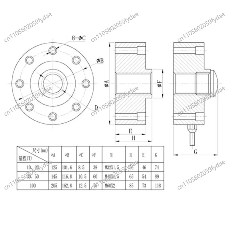 External sensor push-pull force meter SH-300KN digital display force meter Split tension measuring instrument