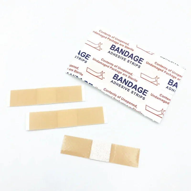 50pcs/set 4*1cm Mini Band Aid Small Wound Dressing Patch Plaster Skin Tape First Aid Strips Adhesive Bandages Woundplast