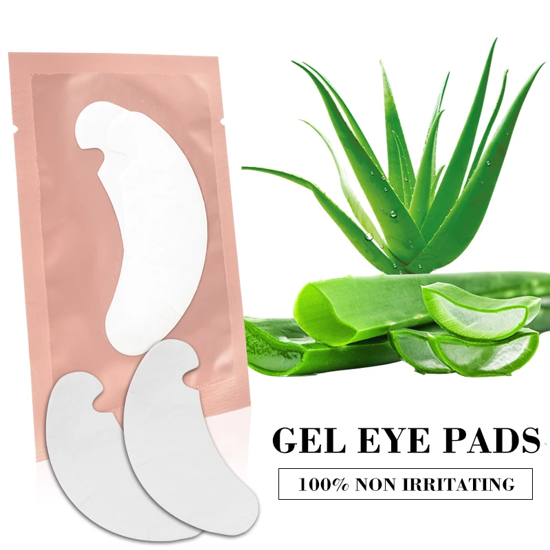 50pairs Eye Pads For Eyelash Extension Hydrogel Patches For Eyelashes U Shaped Gel Pads Lashes Extension Supplies Patches Makeup image 3