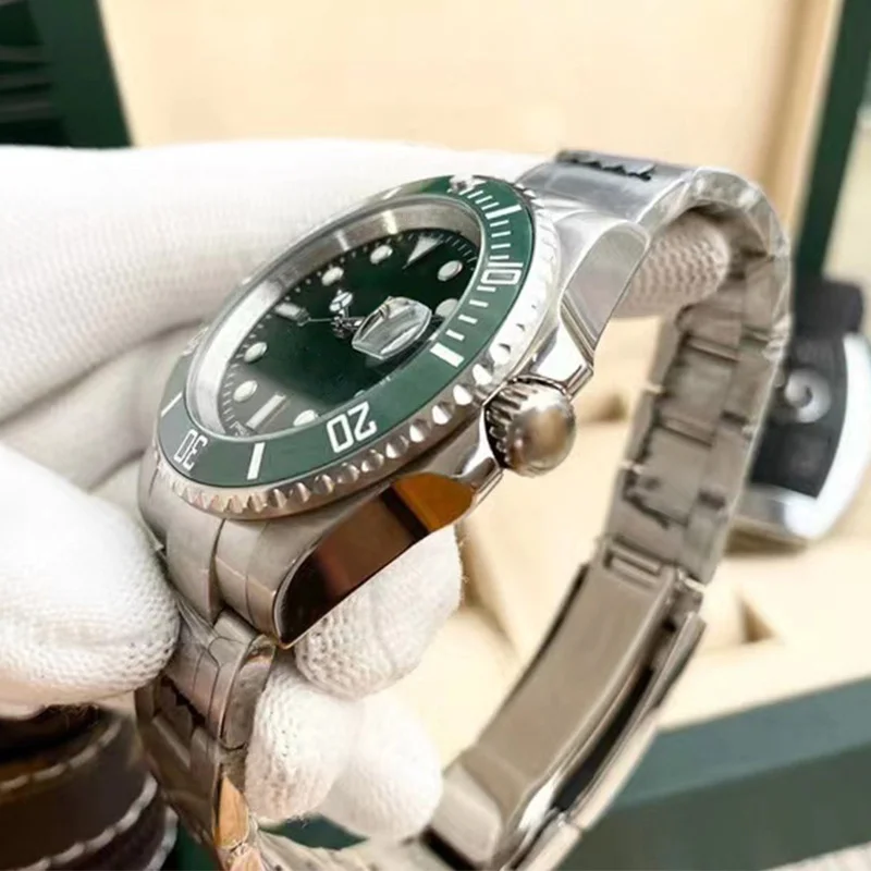 حار بيع ساعة رجالي فاخرة أعلى نظيفة 3235 وظيفة كاملة ساعة ميكانيكية الرياضة الصلب الياقوت مرآة مقاوم للماء للرجال #4