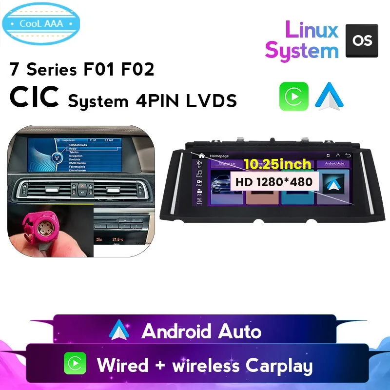 Suitable for BMW 7 Series F01 F02 2009-2015 modified Bluetooth Carplay navigation screen