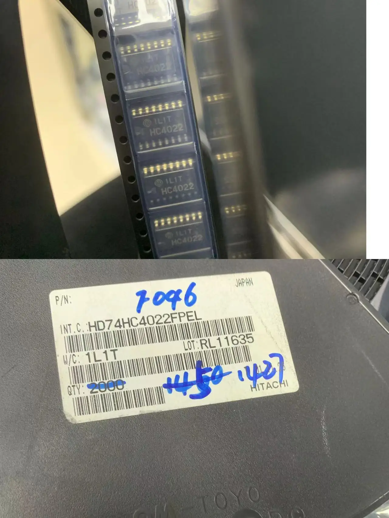 

HD74HC4022FPEL HC4022 （5pcs）BOM matching / one-stop chip purchase original