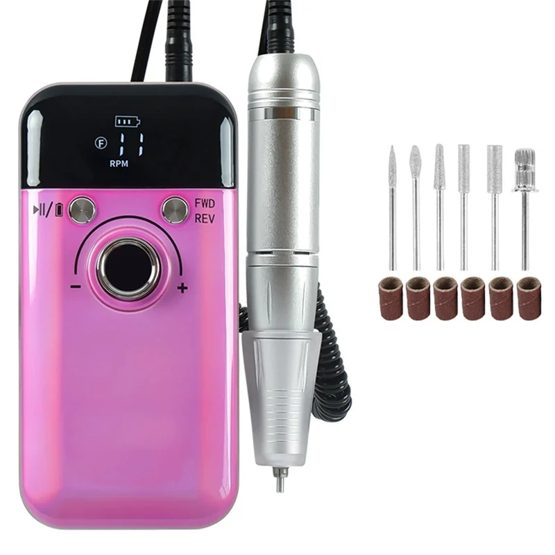 

ABMK Rechargeable Nail Polish Grinder Electric Nail Drill Machine For Gel Nails Polish