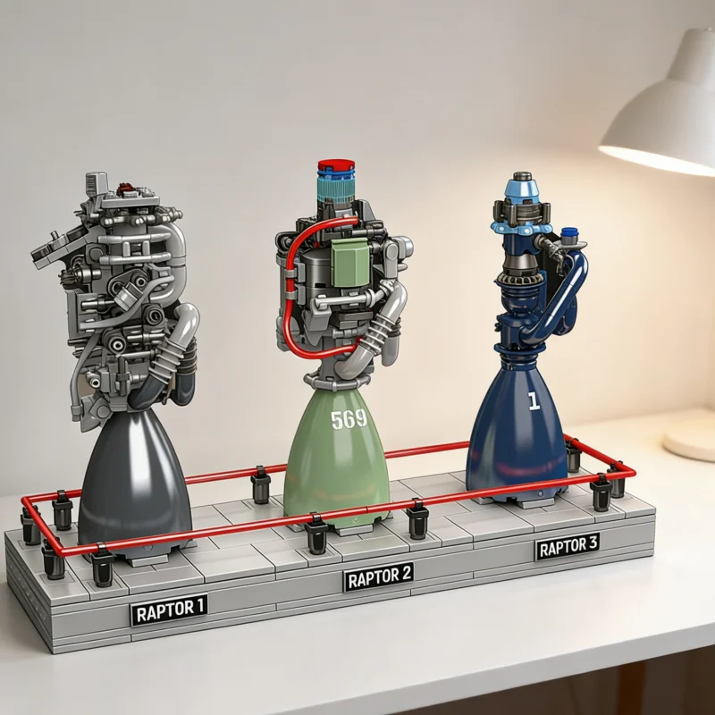 

Mould King Raptor Rocket Engine Building Blocks Mechanical Science And Education Model Kids Stem Toy Adults Creative Gift