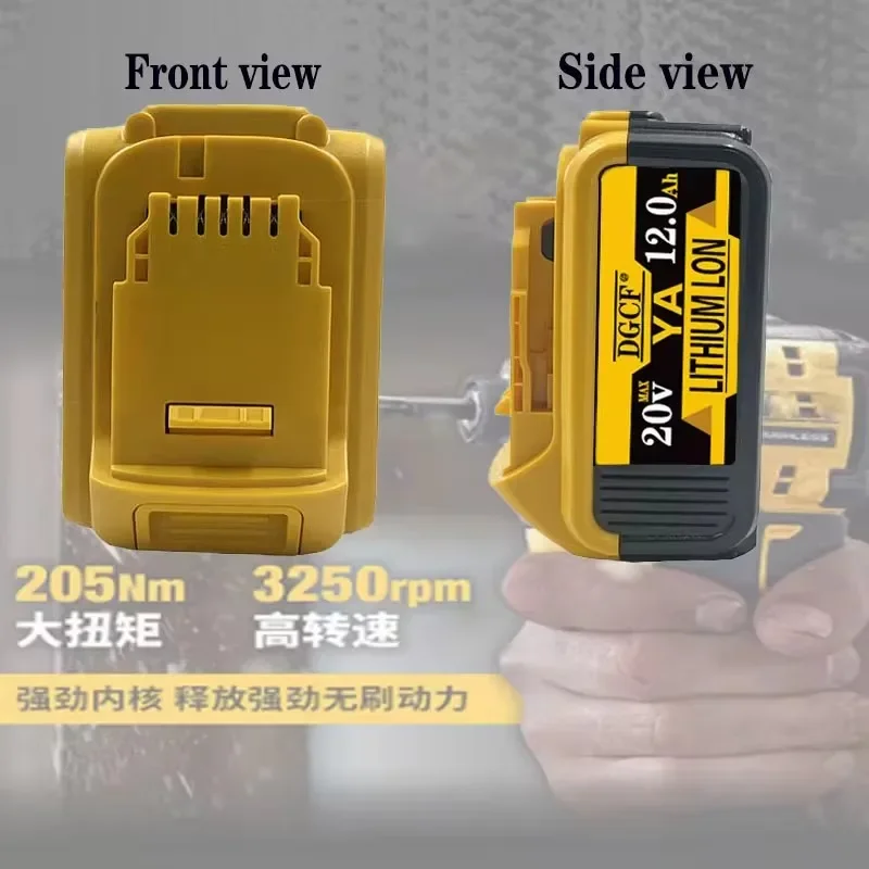 DCB200 20V Battery Compatible with dewalt power Tools 18V 12Ah rechargeable electric tool Lithium batteries  18Volt 18v 6Ah-12Ah