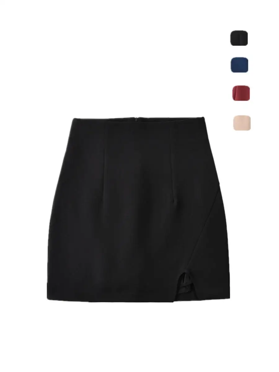 

Pure Desirable High Waist Suit Sle Sexy Slimming ort Skirt with Slit Street Faion Bodycon Skirt for Women