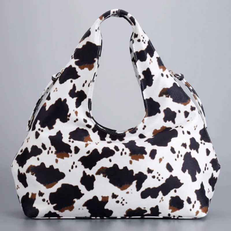 

Сумка с леопардовым принтом и коровьим принтом, модные сумки на плечо большой вместимости, роскошная дизайнерская сумка через плечо для телефона