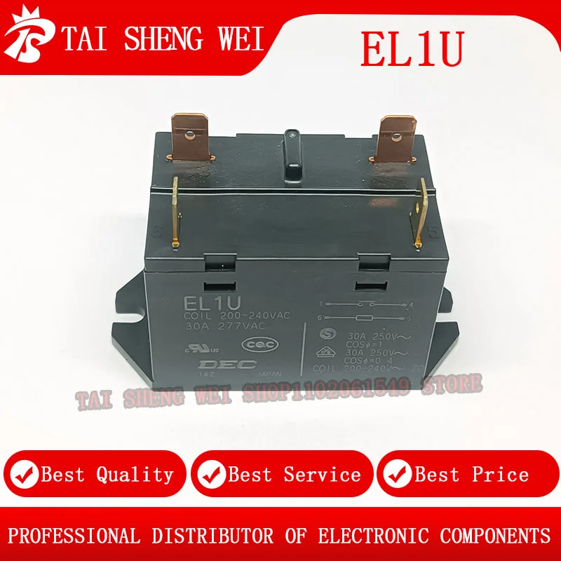 EL1U 30A 277VAC 200-240VAC new original  high power relay Air conditioning compressor contactor