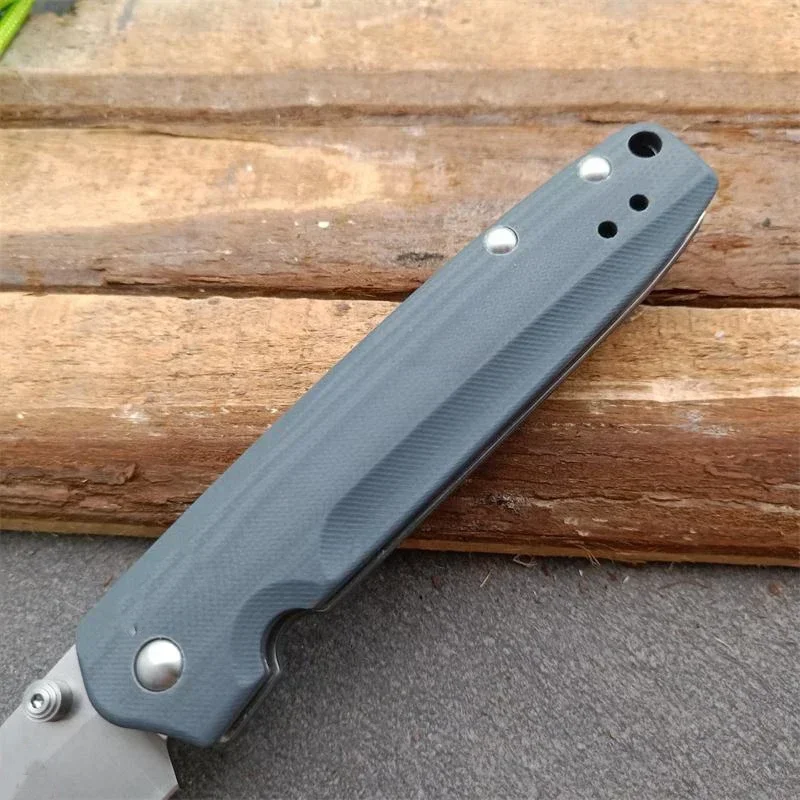 Axis Folding Knife Mark M390 Stainless Steel Blade Brass Washer G10 Handle EDC Outdoor Tactical Survival Pocket Knives