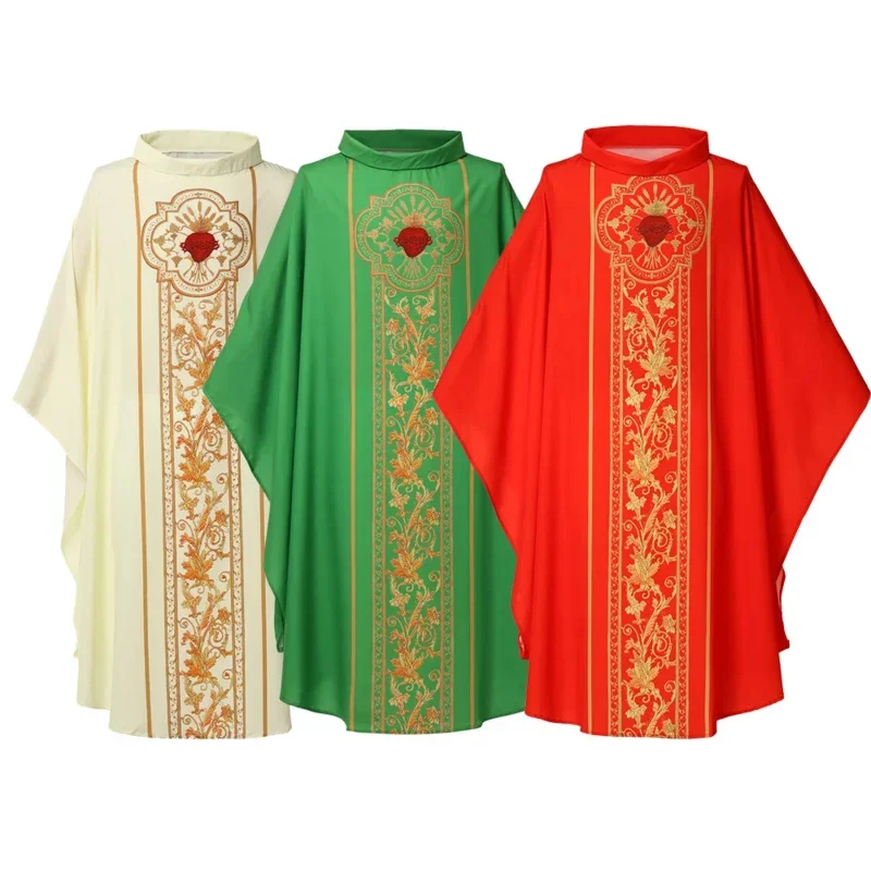 Celebrants Chasuble Mass Vestments Robe Priest Cosplay Costume