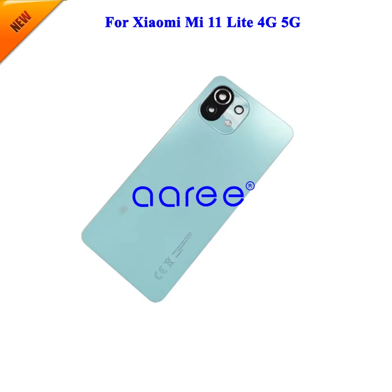 Grade AAA Back Cover Housing With Camera lens For Xiaomi Mi 11 Lite 4G  5G Back Housing Back Cover Door with Adhesive image 4