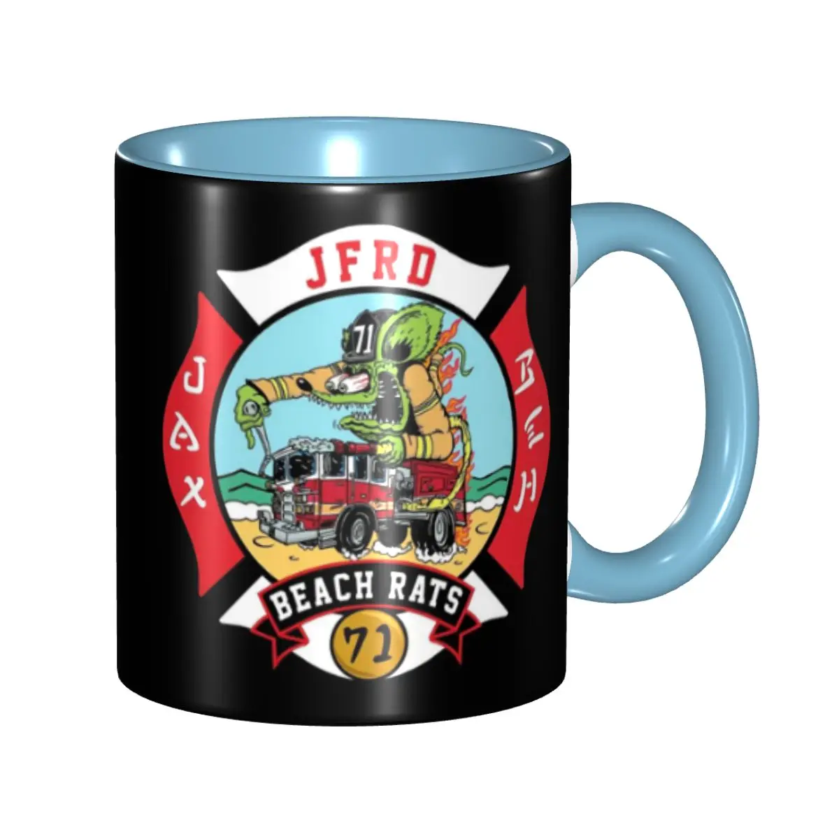

Personalized Rat Fink Animation Anime Cartoon Coffee Mugs DIY Ceramic Tea Milk Cups