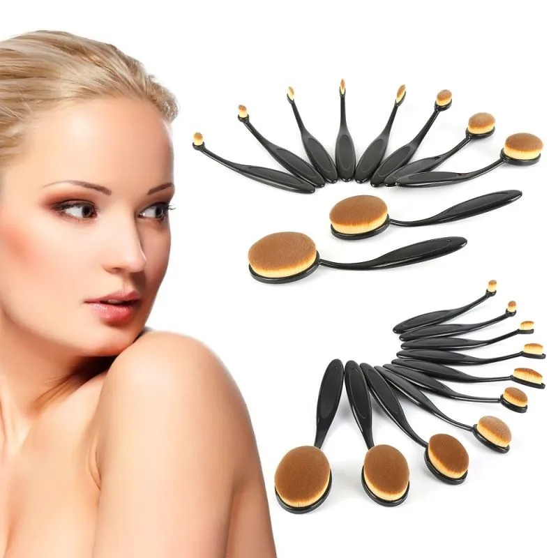 Pro Cosmetische Make-up Gezichtspoeder Blusher Tandenborstel Curve Foundation Brush Hot Products Populaire keuze met charmegeschenken