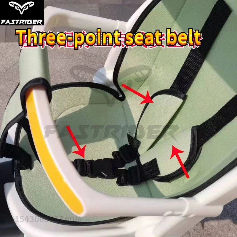 Universal Bicycle Child Seat Electric Bicycle Rear Seats Scooter Motorcycle Safety Seat with Awning and Safety Belt 자전거 좌석