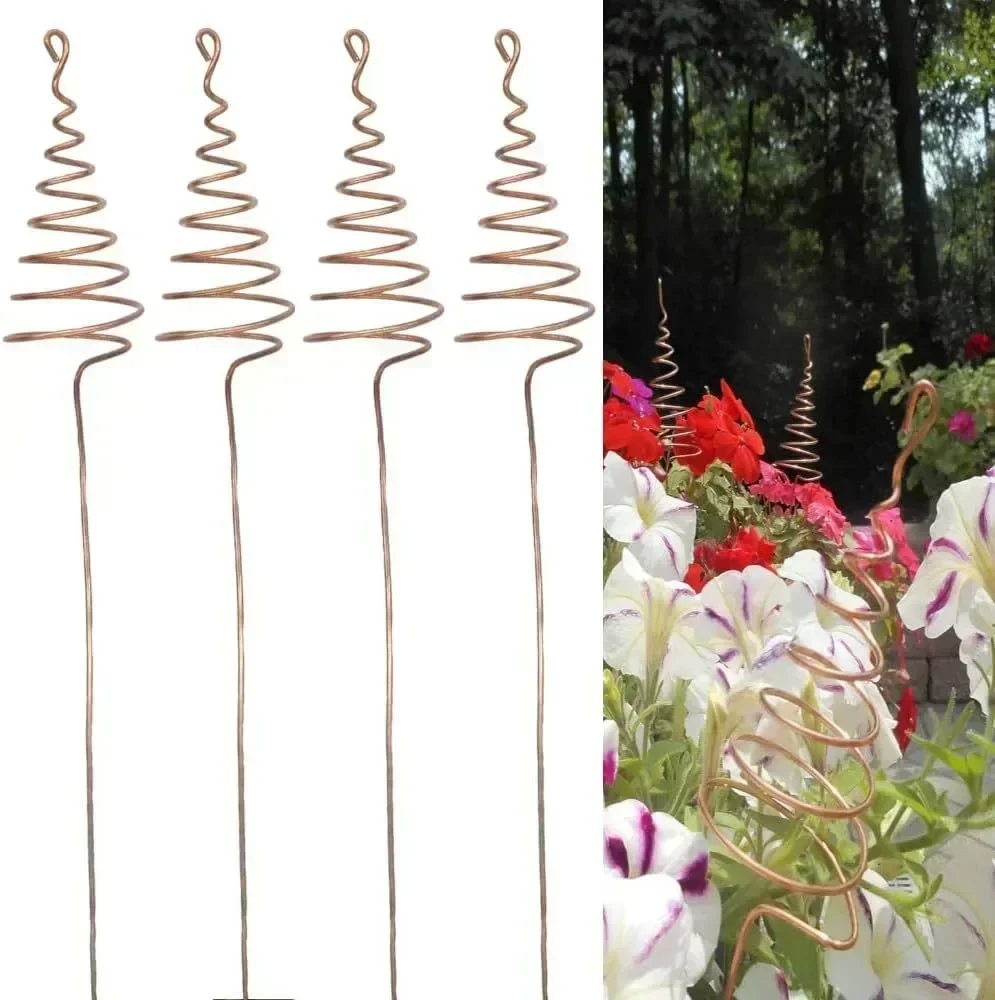 6 Pcs Electroculture Plant Stakes Pure Long Copper Garden Stakes Electro Culture Garden Supplies For Home Household Merchandises