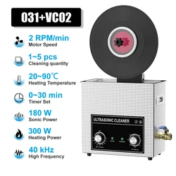 Ultrasonic cleaner 6.5L with Bracket for Cleaning LP 12inch Vinyl Record