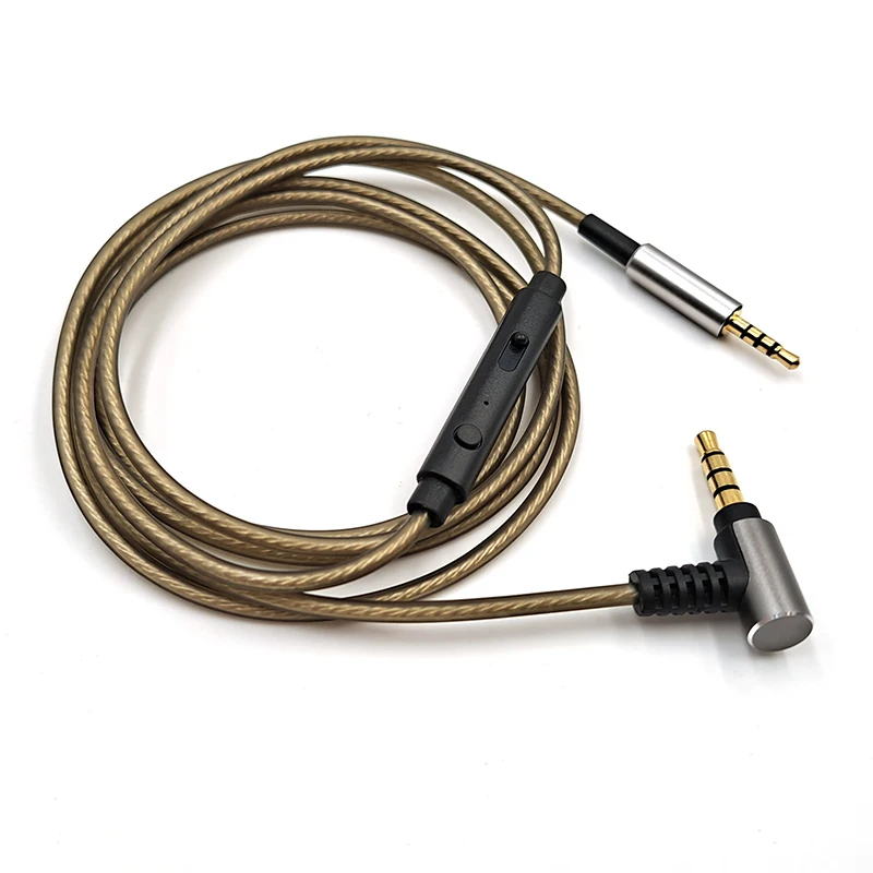 ل AKG JBL دينون Sennheiser الإبداعية LIVE2 Y50 Y55 E50 D340 D320 PXC550 سماعة استبدال 3.5 مللي متر إلى 2.5 مللي متر كابل مطلي بالفضة