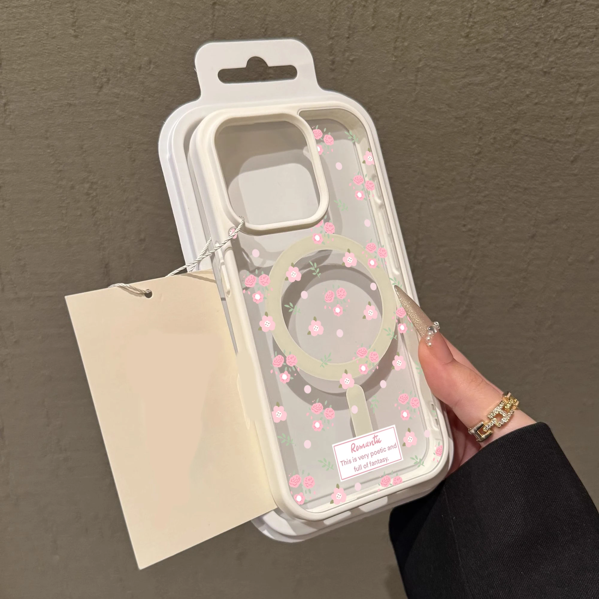 Floral Aesthetics Transparente Hülle für Magsafe iPhone 16 Pro Max 17 15 14 11 13 12 ProMax Plus Hüllen Drop Wireless Charging TPU Fundas – Detail 12
