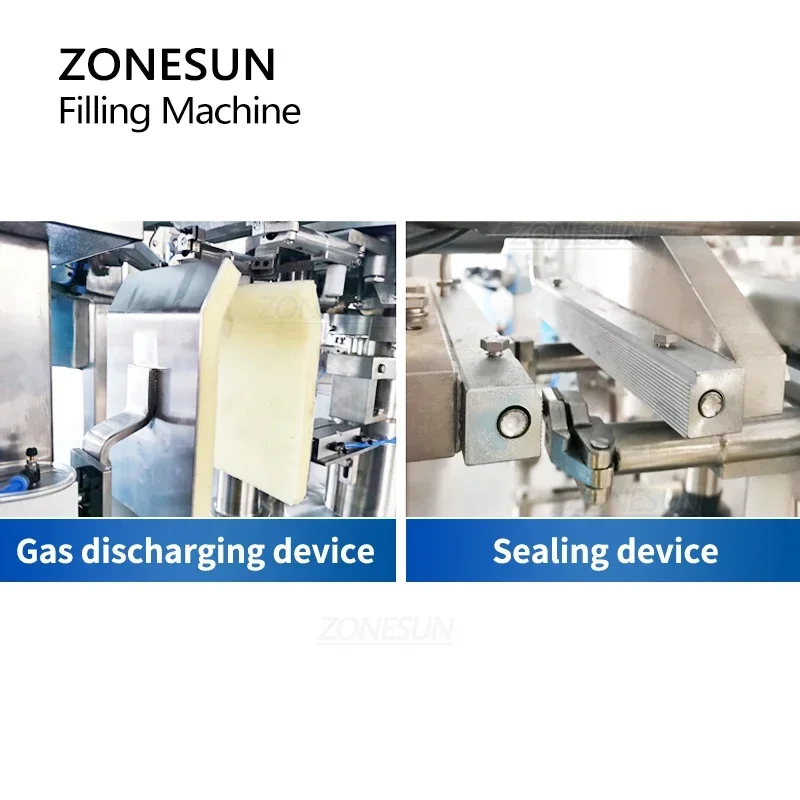 ZONESUN Macchina imballatrice automatica per granuli Doypack Macchina confezionatrice per particelle di grano per alimenti per animali domestici ZS-GB200