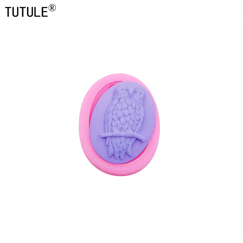 owls resin Clay item of jewelry Drip Silicone mold DIY owls Accessories keychain Silicone Mold owls Chocolate fondant Cake Mould - view 3