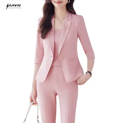 NAVIU Elegant Professional Women Suits Fashionable Mimimalist Style To Show The Workplace Pants With Blazer New in Matching Sets