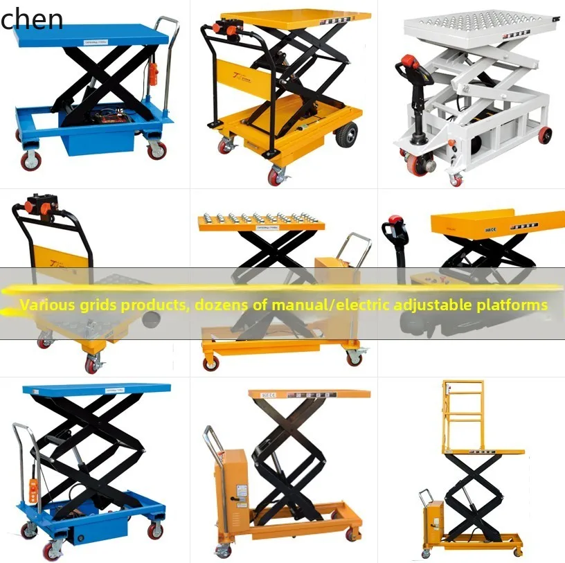 YFY  Small Manual Hydraulic Platform Truck Mobile Electric Platform Truck for Handling Molds Lifting Operations Hand Push Lift