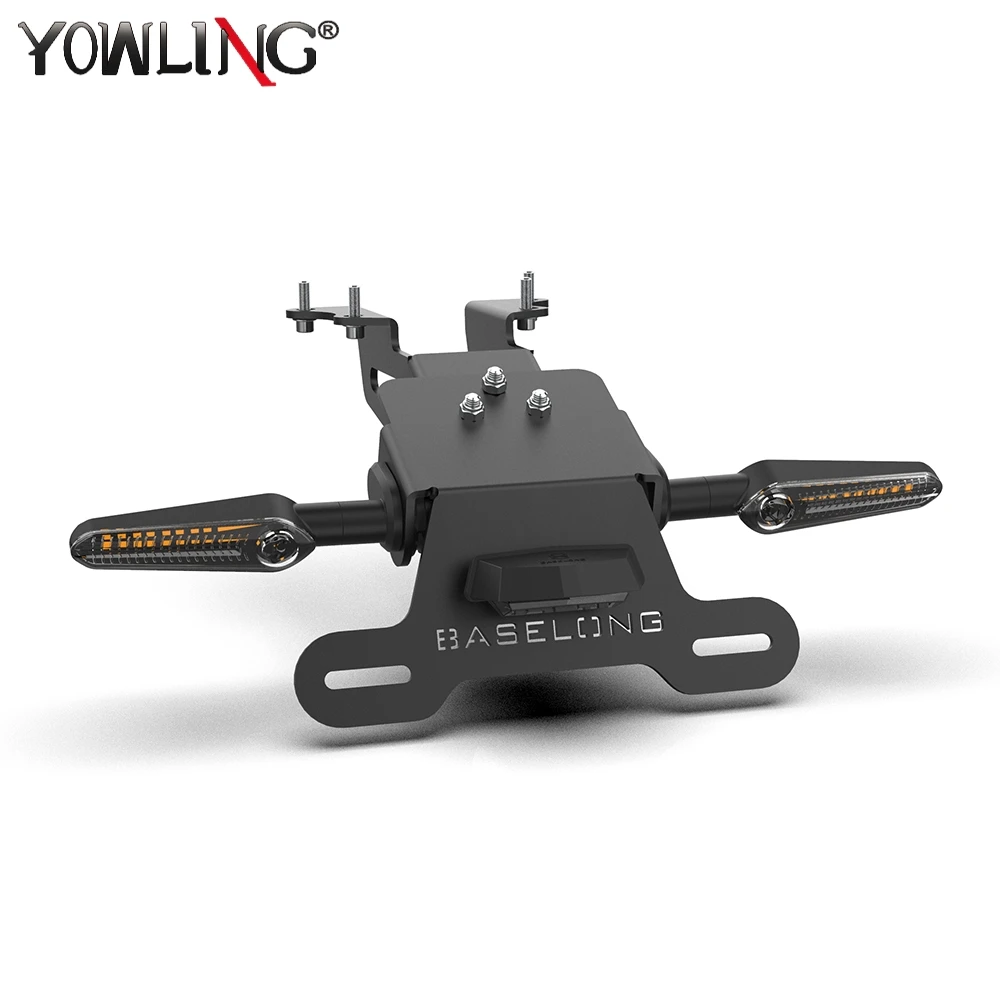 

For YAMAHA MT09 Tracer 900/9/GT 7GT 700/GT FJ-09 2015-2024 Motorcycle License Plate Holder Tail Tidy Fender Eliminator LED Light