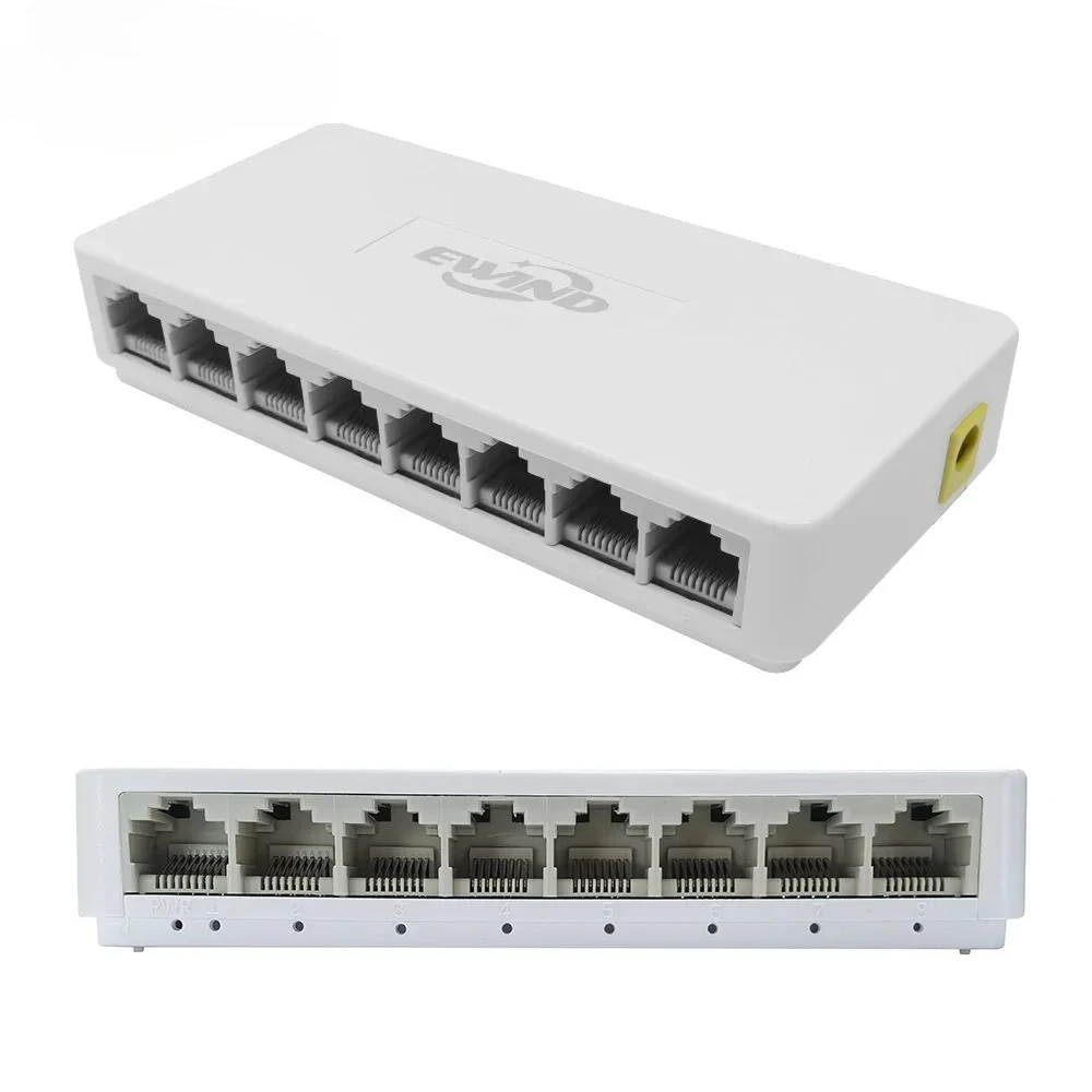 2026 5/8 منافذ UTP RJ45 جيجابت محول إيثرنت 1000 ميجابت في الثانية مفاتيح شبكة صغيرة إيثرنت الفاصل سريع إيثرنت السيارات MDI/MDIX