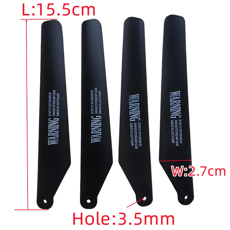 Free shipping 155mm 15.5cm Main Blades Propellers Rotor Fans A B S006 H002 1109 R/C Helicopter Model Toys Spare Parts