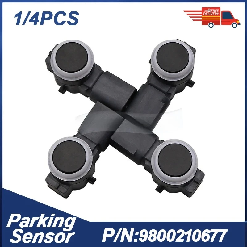 1/4 Uds PDC Sensor de asistencia de estacionamiento para Peugeot 308 407 RCZ Citroen Berlingo C4 C5 2008-2014 9800210677